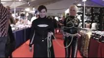 Public Bondage Walk with Claire Adams