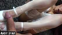 Cumshot on my Nylonfeet ! I know you want it !!!