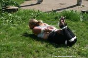 2 Tight Outdoor Hogties For Jade