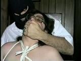BIG.314 POUND BARBARA IS HANDGAGGED, MOUTH STUFFED, TAPE GAGGED & TIED WRISTS (D37-4)