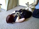Sandra hogtied 4/4