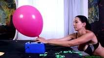 pumppopping eight balloons