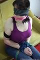 Maria tied up with scarves PICS