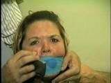 BBW MICHELLE IS MOUTH STUFFED, OTM GAGGED, WRITES K1DNAP NOTE WITH HANDS TIED, MAKES RANSOM CALL (D50-11)