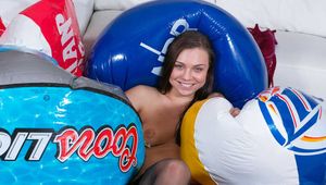 418 Hot beach ball shooting with Morgan.