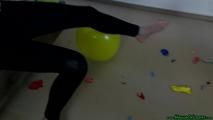 barefoot popping in the bedroom