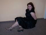 Sandra hogtied 2/4 with Pics