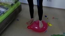 barefoot popping in the bedroom