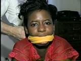 BLACK SHONDA GETS MOUTH STUFFED CLEAVE AND OTM GAGGED & CHAIR TIED (D39-6)