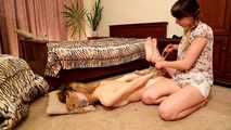 Rita and Raya - Sweet revenge: two sexy tied girls left with no chance to escape (video)