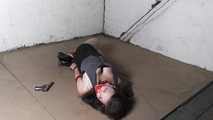 Kyra get photographed in a hogtie