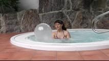 at the hotel pool