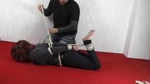 Aurora hogtied barefoot 1/2