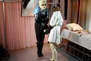 Rubber Adult Baby in trouble