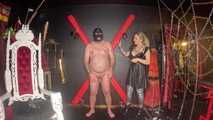 Whipping + Masturbation Instructions on the St. Andrew's Cross!