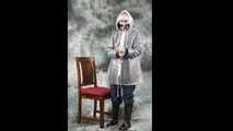 Selfbondage in heavy raingear