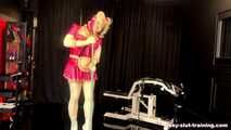 Sissy gets her well-deserved punishment for not cleaning properly