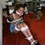 STUFFED MOUTH, BALL-TIED, UP-SKIRT HOSTAGE BETH (D18-5)