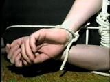 STINKY SOCK GAGGED & BALL-TIED HOSTAGE (D20-8)