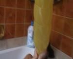 Der Riesen-Ballon im Badezimmer