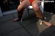 Tanja sunbathing