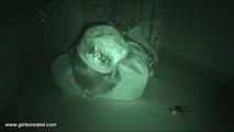 Irina in the cage in heavy steel part 3