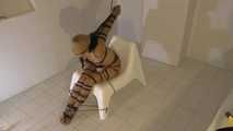 JJ Plush - Rubber String Hogtie in the new White Room