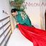 Lucy putting on linen on bed wearing supersexy green shiny nylon rainwear (Pics)