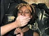 21 Yr OLD BLACK COLLEGE STUDENT MICHELLE GETS HANDGAGGED, MOUTH STUFFED WITH SOCK & WRISTS TIED WITH RAWHIDE (D53-2)