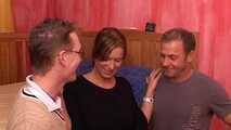 Hot Lena's first threesome with 4 cumshots - UNCUT