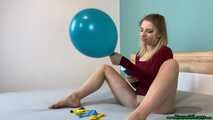 sweet open legs handpump2pop five balloons