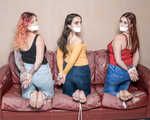 3 x Barefoot and Tied in Jeans on the Sofa Capri, Zara and Strawberry