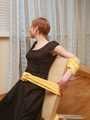 Alice Lee - Dress-wearing beauty gets tied to a table
