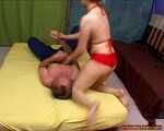 Miss LadyShot, wrestling and facesitting-punishment