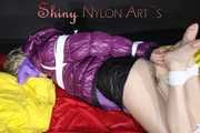 Sexy Sonja being tied and gagged with ropes and a ballgag wearing a sexy down skirt and a down jacket (Pics)
