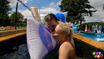 894 2 Girls and 2 pony floats