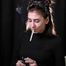 Alina is smoking one and a half cigarette
