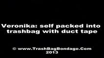 [From archive] Veronika - self packed in trash bag (video)