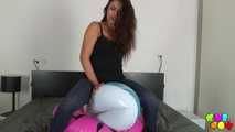 334 Tequila plays with her swim rings