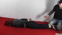 Aurora hogtied barefoot 1/2