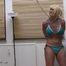 Bikini lady in steel restraints I