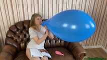 Blow2Pop big blue U15 while reading book
