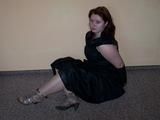 Sandra hogtied 2/4 with Pics