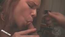 Julia's first time sucking and fucking in front of the camera