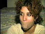 WRAP AROUND TAPE GAGGED & TOE TIED LATINA (D15-10)