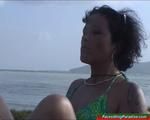Lady AlexXandra's facesitting on the beach
