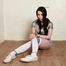 Harley in latex and Keds