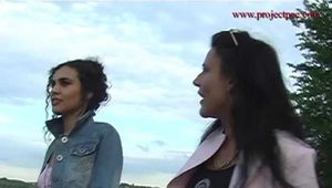 016099 Eve Takes An Emergency Pee In A Country Lane