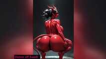GoL Anime Devil Woman Shaking and Tits Gooning