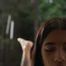 Cute latina teen May playing solo with big pink dildo and fingers